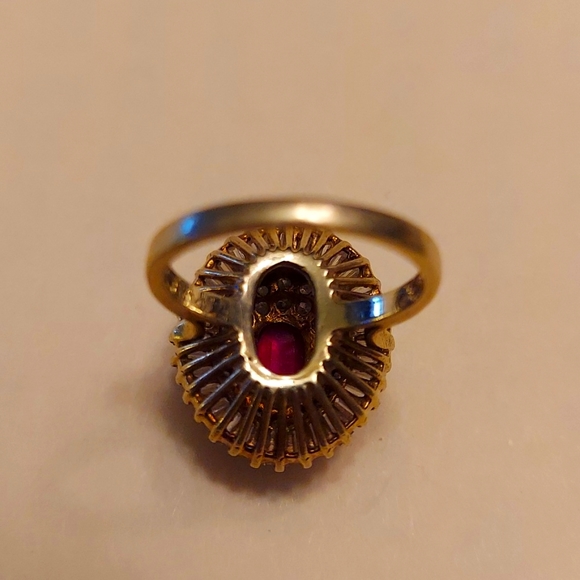 Ballerina Ruby & diamond ring. - Picture 13 of 14